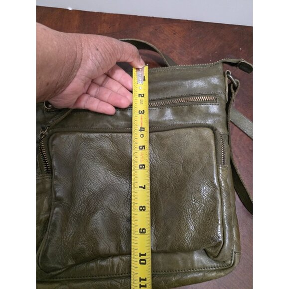 Vintage Cochoa Olive Green Crossbody Bag - Picture 10 of 11